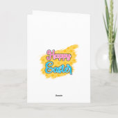 Happy Easter Truck Bunny and vegetables シーズンカード (裏面)