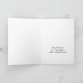 Happy Easter Truck Bunny and vegetables シーズンカード (内部)