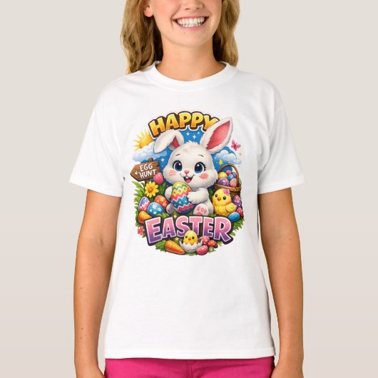 Happy Easter Unisex Shirt Tシャツ (正面)
