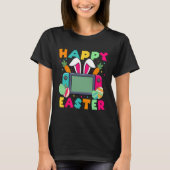 Happy Easter Video Game Bunny Gaming Controller Ga Tシャツ (正面)