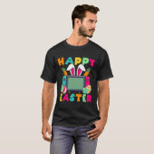 Happy Easter Video Game Bunny Gaming Controller Ga Tシャツ (正面フル)