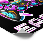 Happy Easter Video Game Controller Funny Gamer Boy ポスター (角)