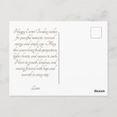 Happy Easter Vintage Bunny Painting an Egg ポストカード (裏面)