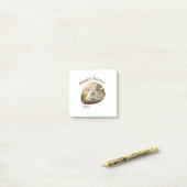 Happy Easter white bunny year photo family name  ポストイット (デスク上)