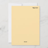 Happy Easter with Easter eggs シーズンカード (裏面)