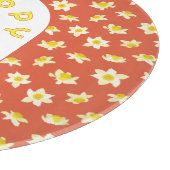 Happy Easter. Yellow Daffodils Spring Modern. カッティングボード (角)