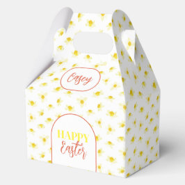 Happy Easter. Yellow Daffodils Spring Modern. フェイバーボックス