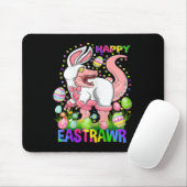 Happy Eastrawr Funny T Rex Easter Day Dinosaur  マウスパッド (マウス)