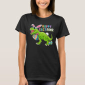 Happy Eastrawr Rex Dinosaur Easter Bunny Egg Costu Tシャツ (正面)