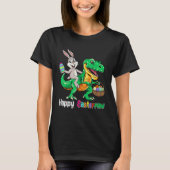 Happy Eastrawr Rex Dinosaur Easter Bunny Egg Kids  Tシャツ (正面)