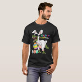 Happy Eastrawr T Rex Easter Bunny Dinosaur Eggs Bo Tシャツ (正面フル)