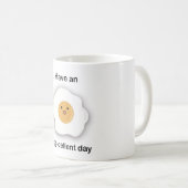 Happy egg-cellent day mug コーヒーマグカップ (正面右)