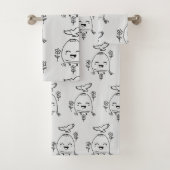 Happy Egg with Bird and Flowers バスタオルセット (インサイチュ)