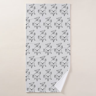 Happy Egg with Bird and Flowers バスタオルセット