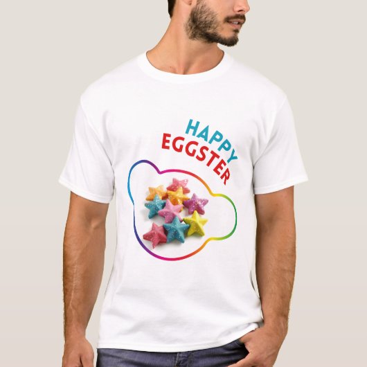 Happy Eggster – 伝統 Tシャツ (正面)