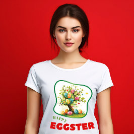Happy Eggster – 女性 Tシャツ