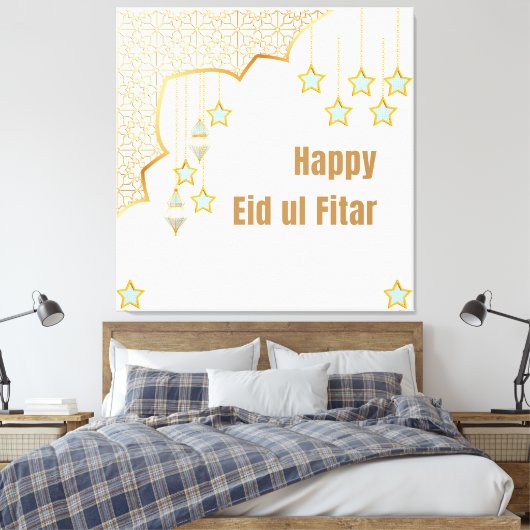 Happy Eid キャンバスプリント (インサイチュ (寝室))