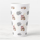 Happy Eid -Eid Adha Mubarak 2022. カフェラテマグ (正面)