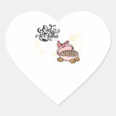 Happy Eid  -Eid Adha Mubarak 2022. ハートシール (正面)