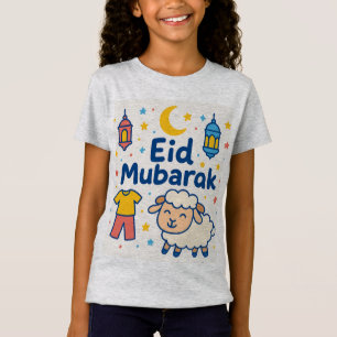 Happy Eid inスタイル – ジョーを反映したデザイン Tシャツ