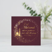 Happy Eid Mubarak Greeting modern Card  シーズンカード (スタンド正面)