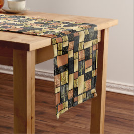 Happy Elegantly Tiled Menorahs ロングテーブルランナー