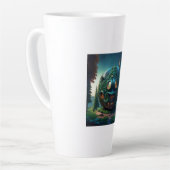 Happy Emoji House カフェラテマグ (左アングル)