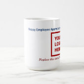 Happy Employee Appreciation Day Business Logo  コーヒーマグカップ (中央)