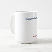 Happy Employee Appreciation Day Business Logo  コーヒーマグカップ (正面左)