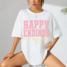 Happy Endings Are My Jam Shirt - Book Club Gift Tシャツ