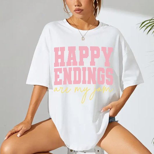 Happy Endings Are My Jam Shirt - Book Club Gift Tシャツ