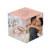 Happy Ever カスタム After Photo 結婚 4 フォトキューブ (正面アングル)