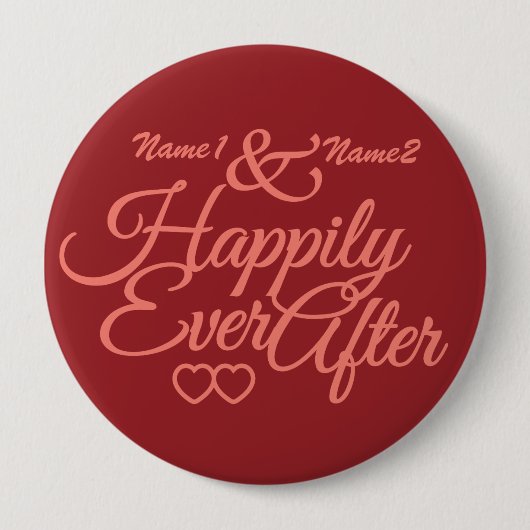 Happy Ever Afterのカスタムボタン 缶バッジ (正面)