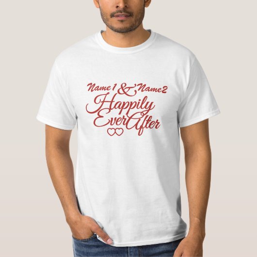 Happy Ever Afterカスタムスタイル Tシャツ (正面)