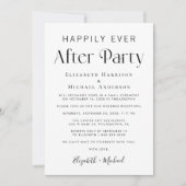 Happy Ever Afterパーティー写真披露宴 案内状 (正面)