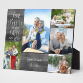 Happy Ever After Any Year Anniversary Photo フォトプラーク (側面)