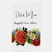 Happy Ever After BOHOレトロフローラタペストリー アクリルサイン (傾斜)