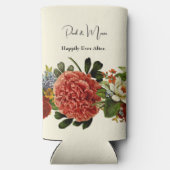 Happy Ever After BOHO retro floral tapestry スリム缶クーラー (裏面)