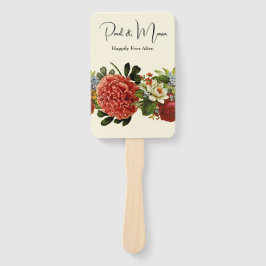 Happy Ever After BOHO retro floral tapestry ハンドファン