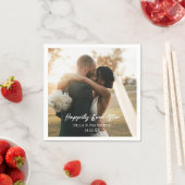Happy Ever After Photo 結婚写真 スタンダードカクテルナプキン (インサイチュ)
