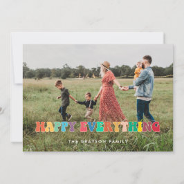 Happy Everythingおもしろいレトロ60s写真 シーズンカード