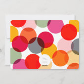 Happy Everythingはっきりしたタイポグラフィ写真 シーズンカード (裏面)