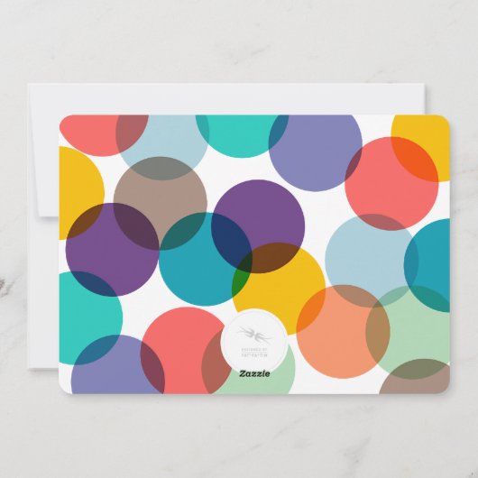 Happy Everythingはっきりしたタイポグラフィ写真 シーズンカード (裏面)