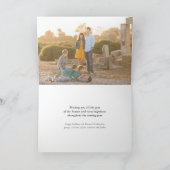 Happy Everythingシンプルホワイトスクリプトフォトモダン シーズンカード (内部)