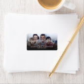 Happy Everythingシンプルホワイトスクリプトフォトモダン ラベル (インサイチュ)