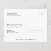 Happy Everythingホリデーフォトカード シーズンポストカード (裏面)