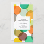 Happy Everythingメリーのタイポグラフィ写真 シーズンカード (裏面)