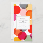 Happy Everythingメリーのタイポグラフィ写真 シーズンカード (裏面)