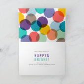 Happy Everythingメリーのタイポグラフィ写真 シーズンカード (内部)