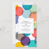 Happy Everythingメリーのタイポグラフィ写真 シーズンカード (裏面)